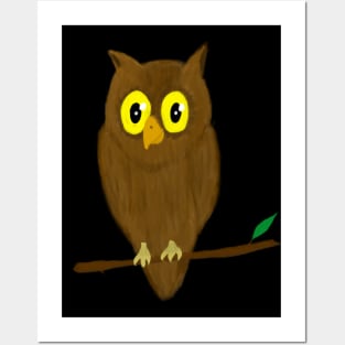 Brown owl Posters and Art